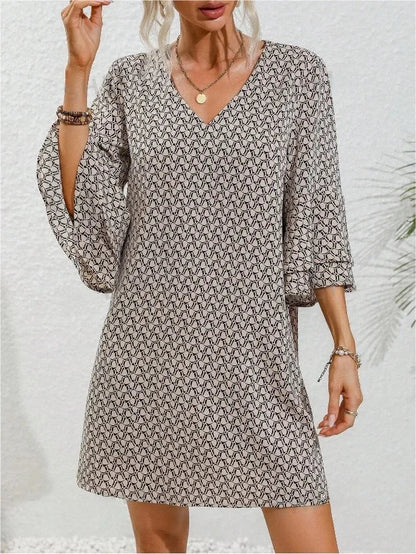 Floral Elegance Double-Layer Dress – Playful Flare Sleeves for Summer Gatherings 0