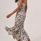 Floral Spaghetti Strap Maxi Dress with Ruched Front 3