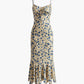 Floral Spaghetti Strap Maxi Dress with Ruched Front 6