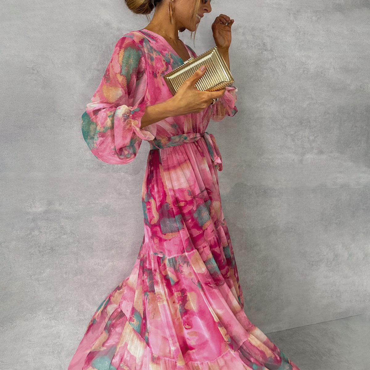 Floral Wrap Maxi Dress 1