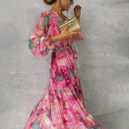 Floral Wrap Maxi Dress 1
