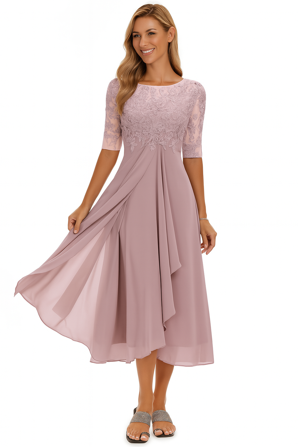 Florence | Women’s Summer A Line Midi Dress 1