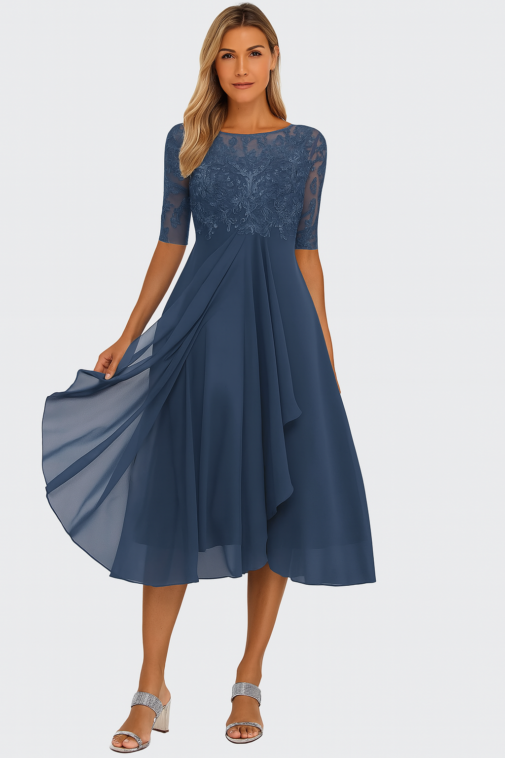 Florence | Women’s Summer A Line Midi Dress 3