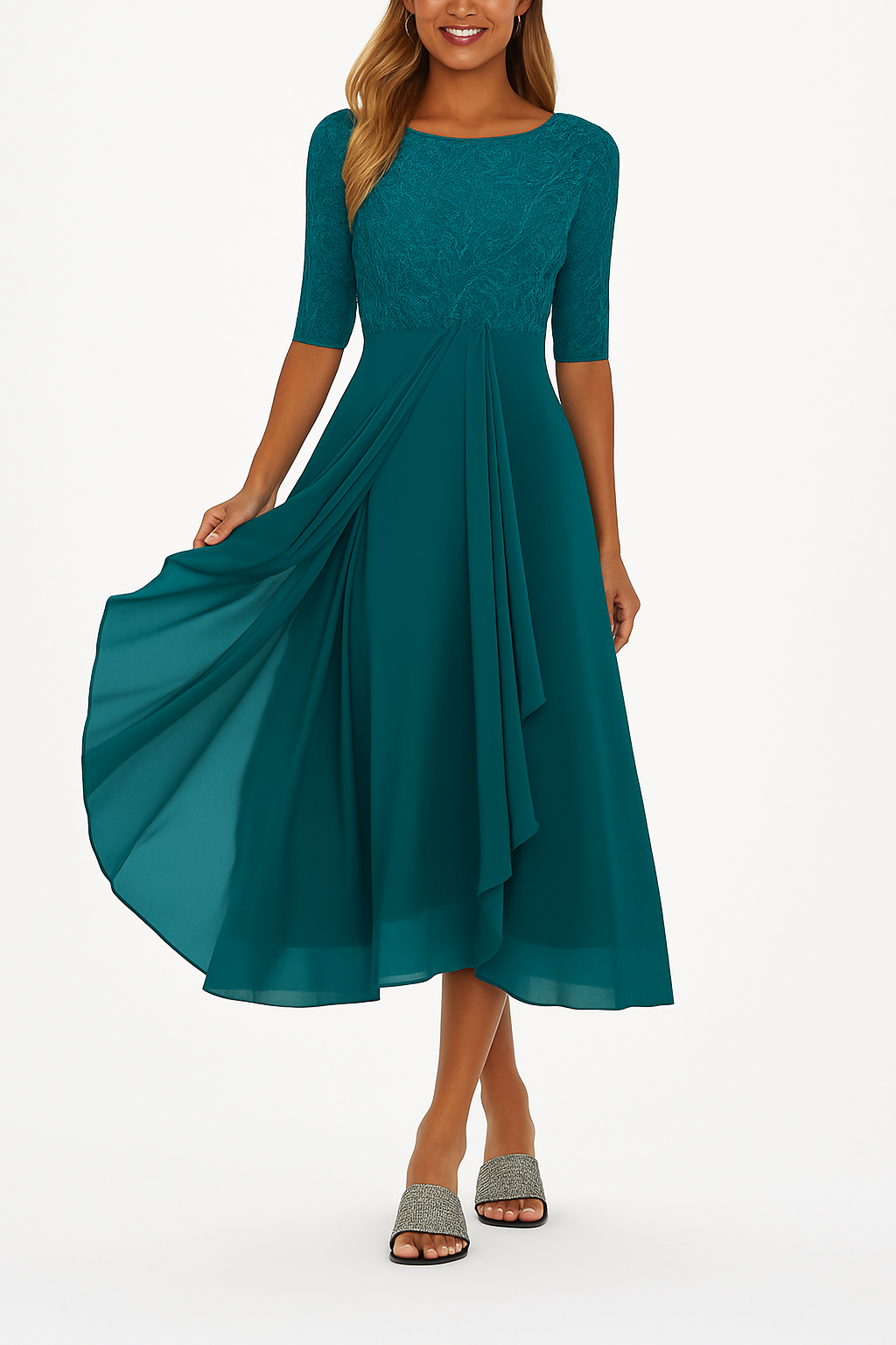 Florence | Women’s Summer A Line Midi Dress 5
