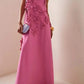 Flower Embellished Sleeveless Maxi Dress 0
