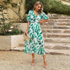 Flowing midi dress with floral print 3