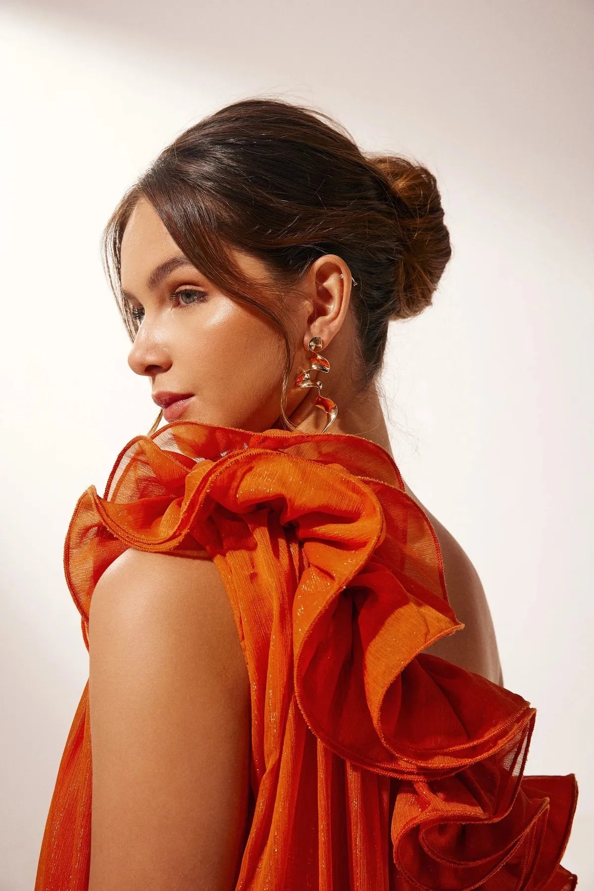 Formal Asymmetric One-Shoulder Floral Maxi Dress 2