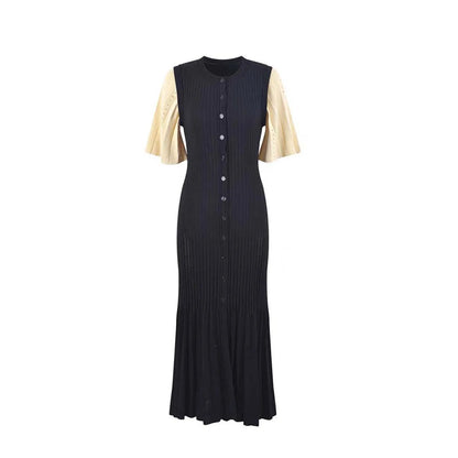 French A-Line Summer Dress – Openwork Design for Effortless Elegance 5