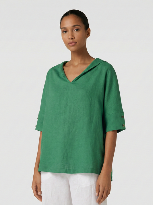Women's Relaxed Linen Top