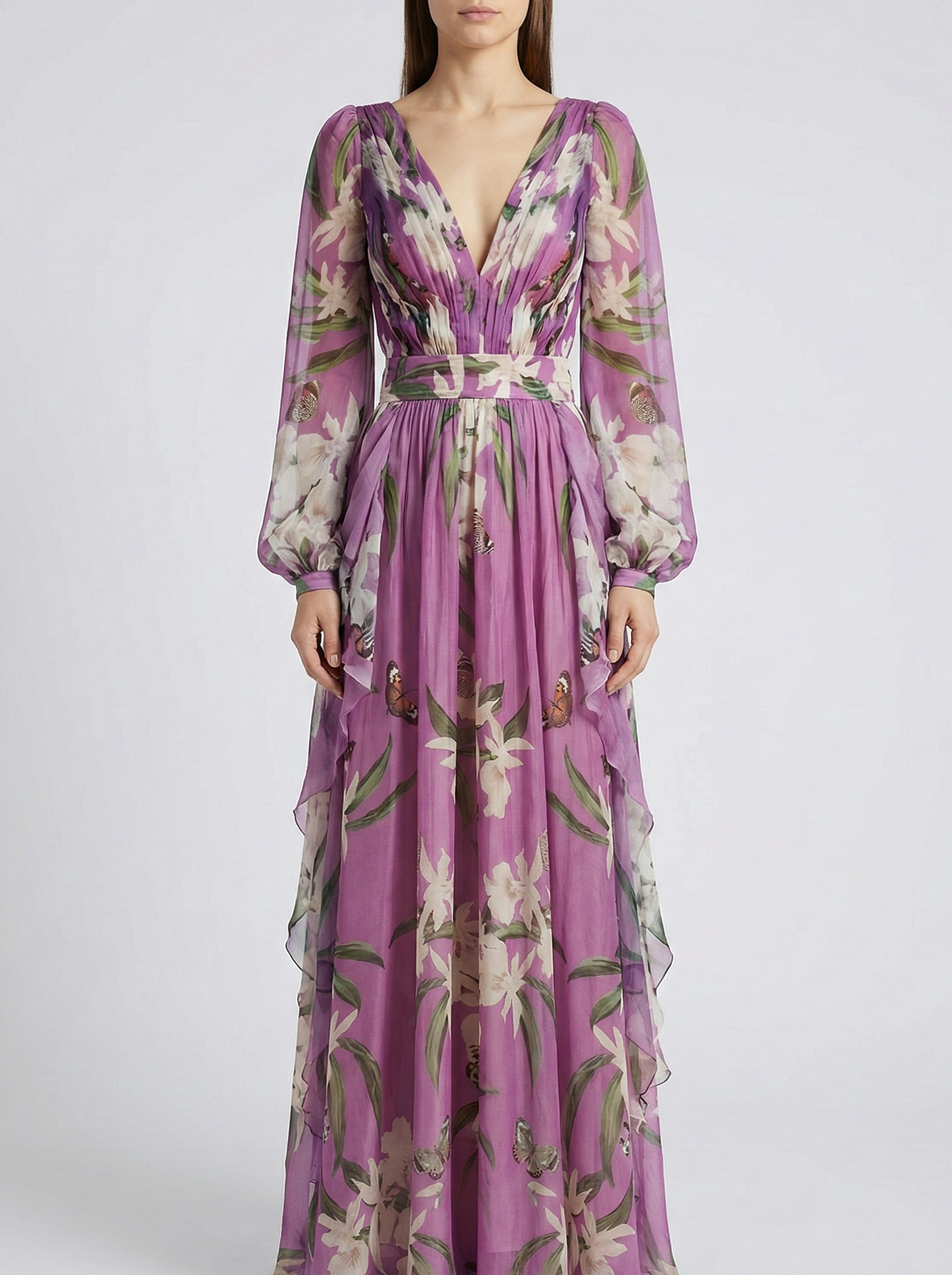 Romantic Floral Summer Maxi Dress