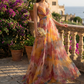 Chic Floral Evening Maxi Dress For Women