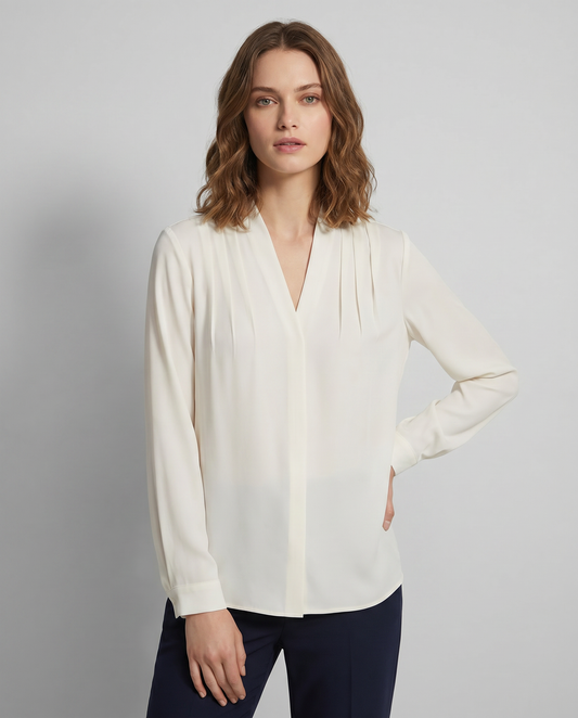 Bluse mit Puffärmeln und tailliertem Schnitt