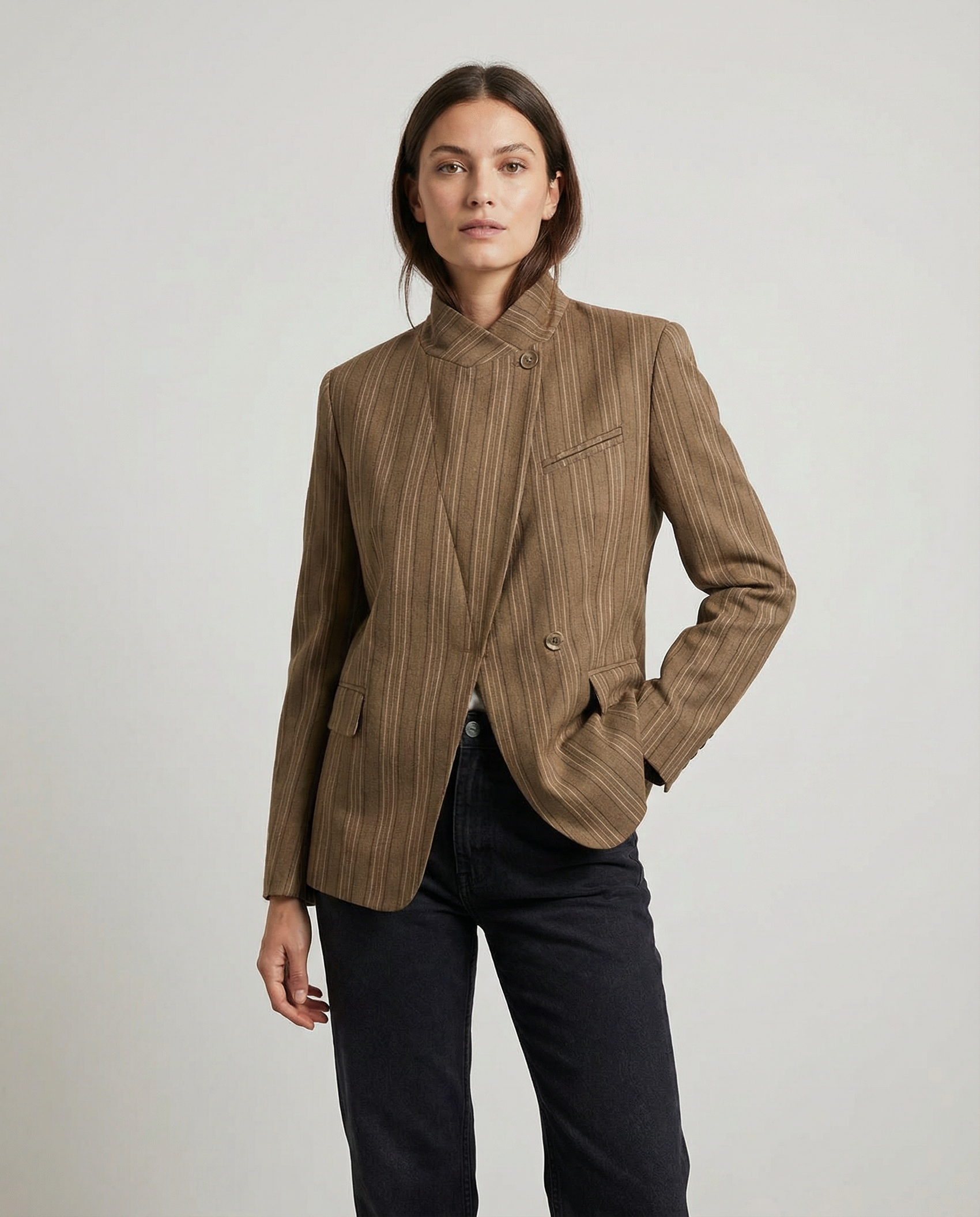 Modern Woman Oversized Blazer – Comfortable Loose Fit with Pockets for Effortless Styling