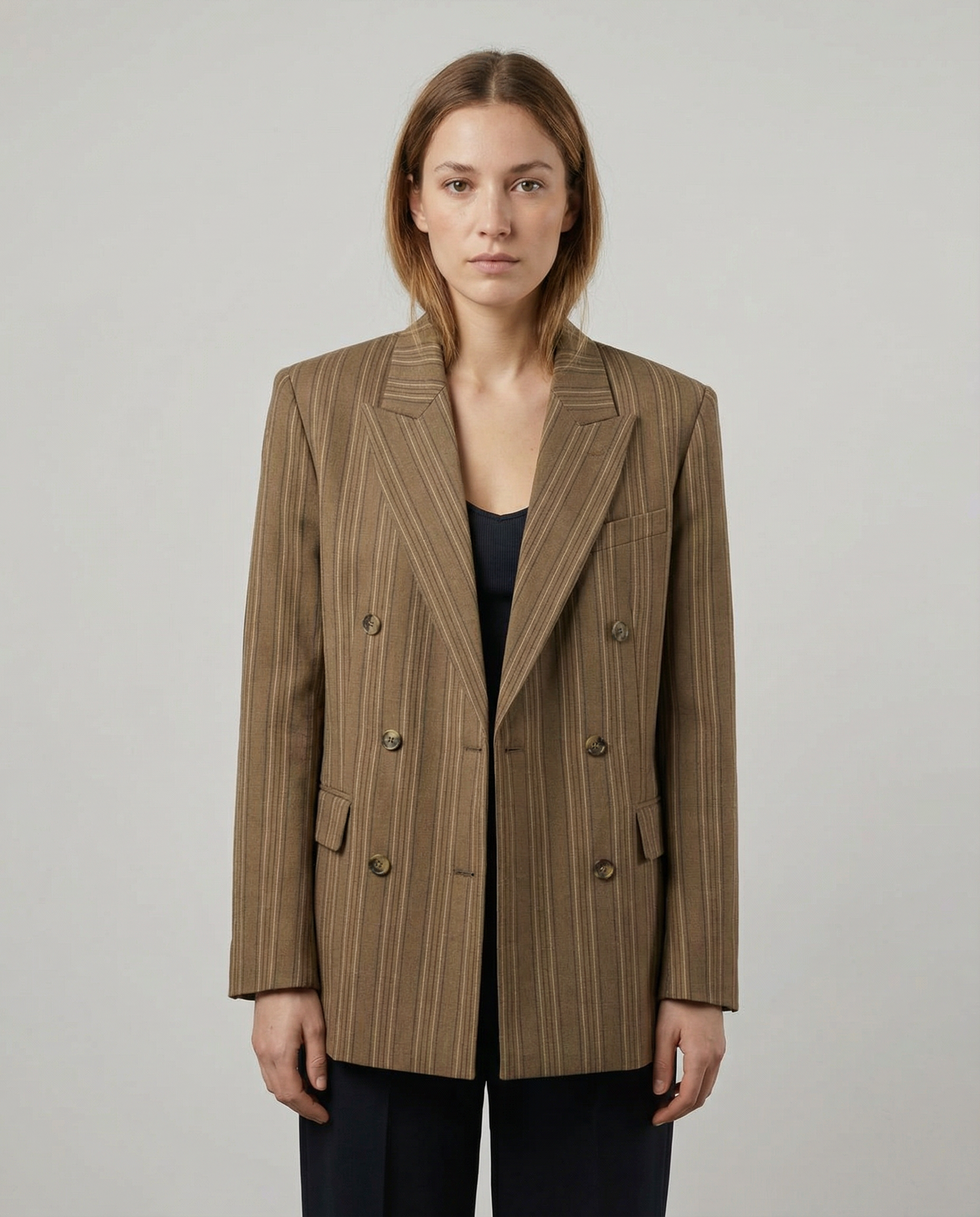 Modern Woman Oversized Blazer – Comfortable Loose Fit with Pockets for Effortless Styling