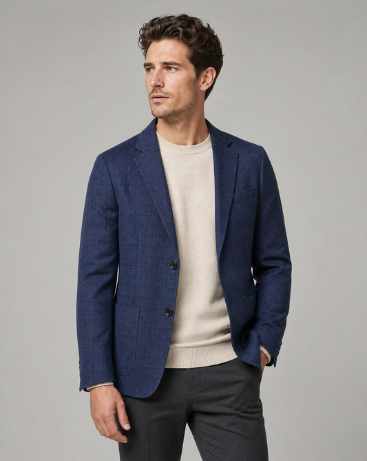 Herren Kariertes Sakko – Stylischer Slim Fit für vielseitige formelle und legere Kleidung
