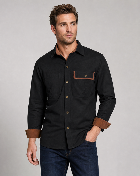 Trendy Men's Casual Long Sleeve Shirt
