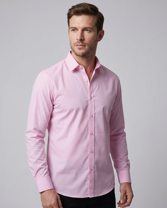 Men's Long Sleeve Casual Semi-Formal Shirt