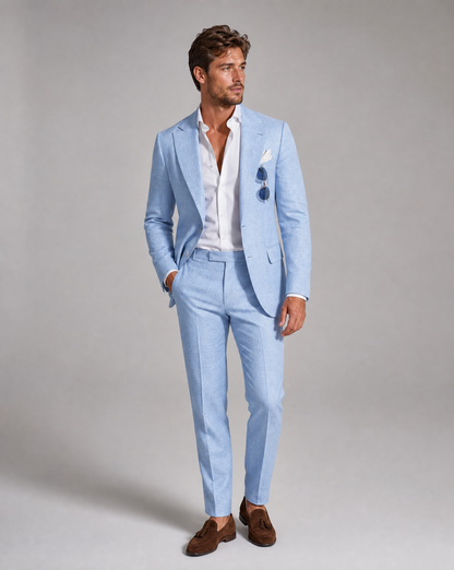 Men's Slim Fit Tailored Two-Piece Wedding Suit