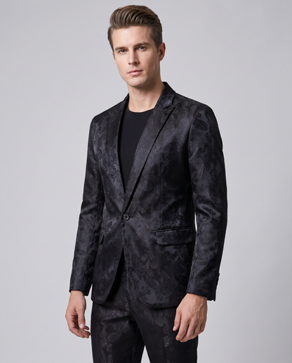 Herren Leichter Slim Fit Zweiteiliger Anzug