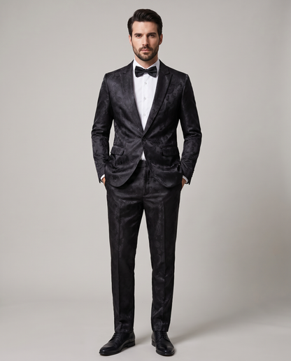Herren Leichter Slim Fit Zweiteiliger Anzug