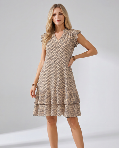 Abito estivo elegante con scollo a V | Abbigliamento femminile raffinato