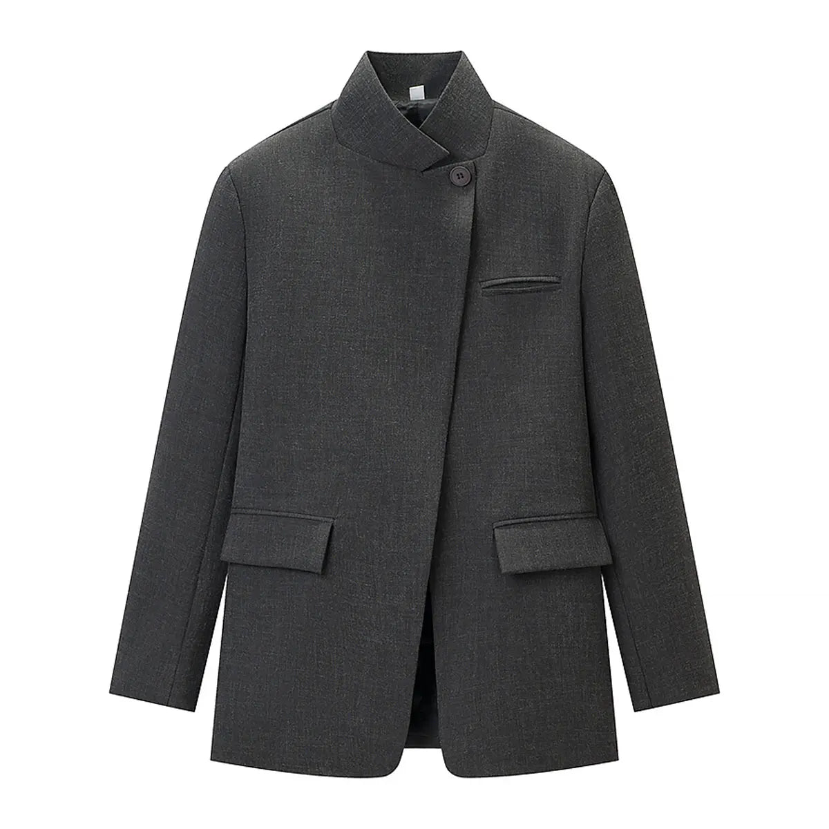 HH 2026 Plaid Blazer – Chic Single Button Versatile Jacket 0