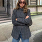 HH 2026 Plaid Blazer – Chic Single Button Versatile Jacket 5