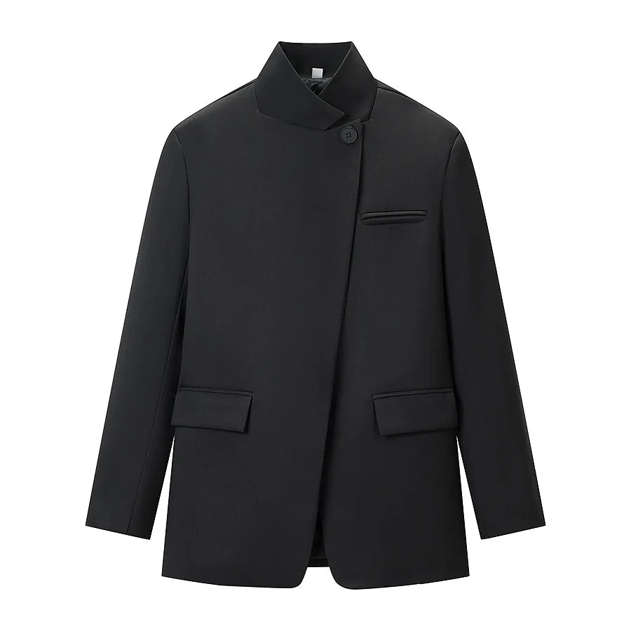 HH 2026 Plaid Blazer – Chic Single Button Versatile Jacket 7