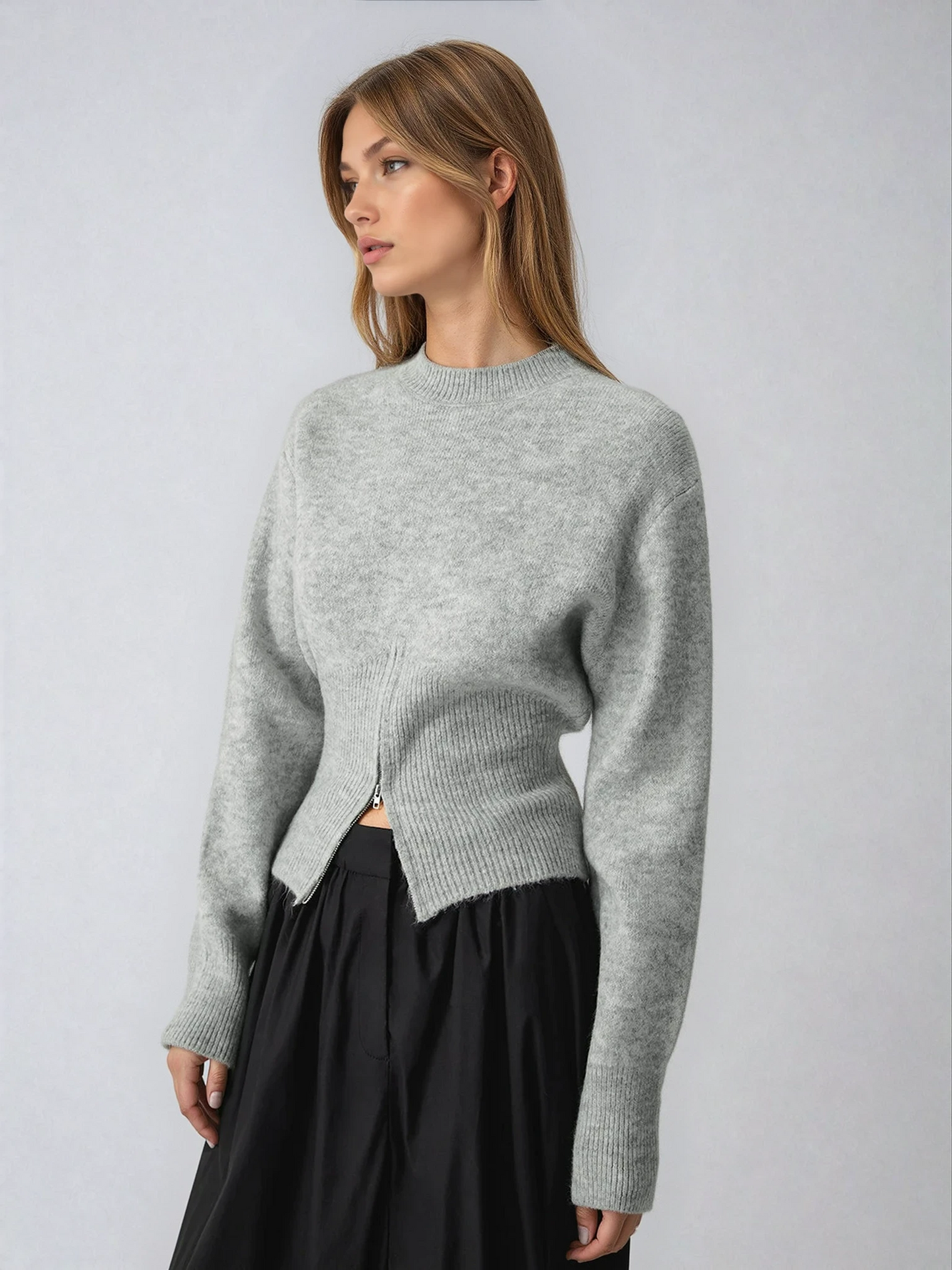Half Zip Knit Sweater 0