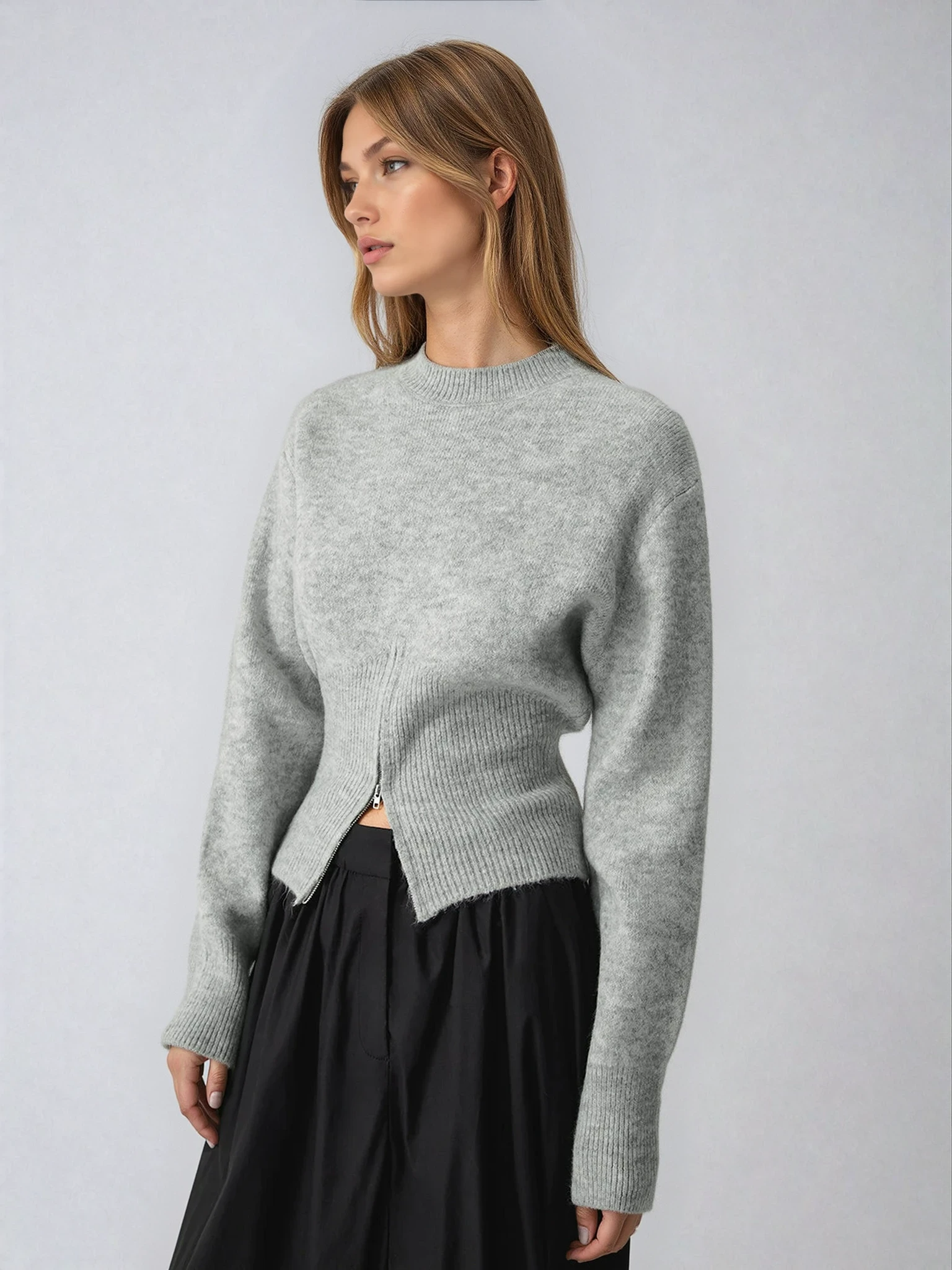 Half Zip Knit Sweater 0