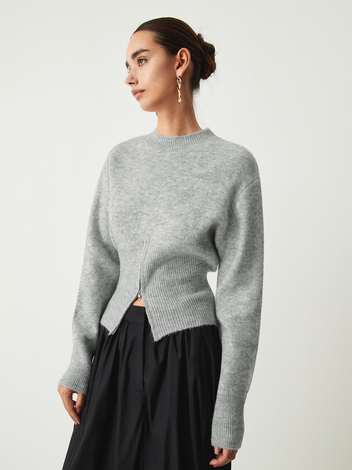 Half Zip Knit Sweater 1