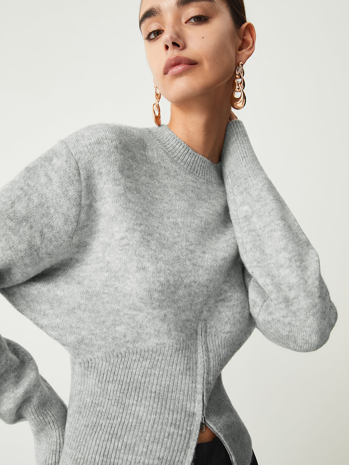 Half Zip Knit Sweater 4