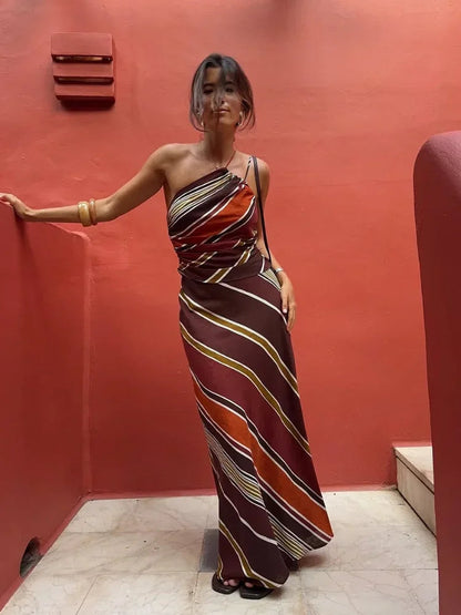 Halter Neck Maxi Dress – Flowing Resort Silhouette Dress for Women 5