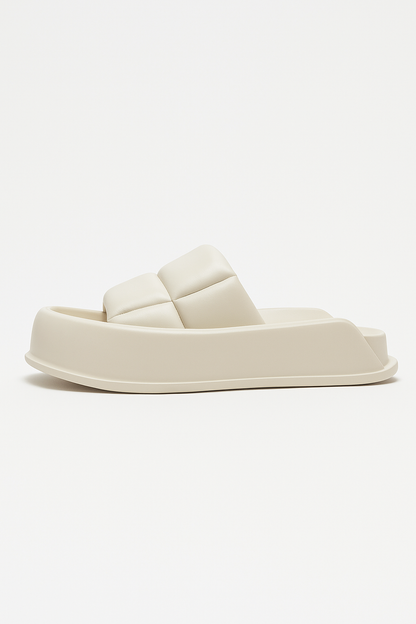 Handmade Sheepskin Leather Platform Sandals 0