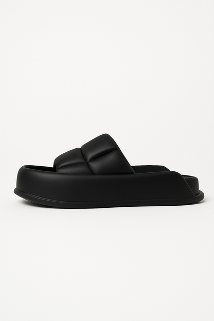 Handmade Sheepskin Leather Platform Sandals 2