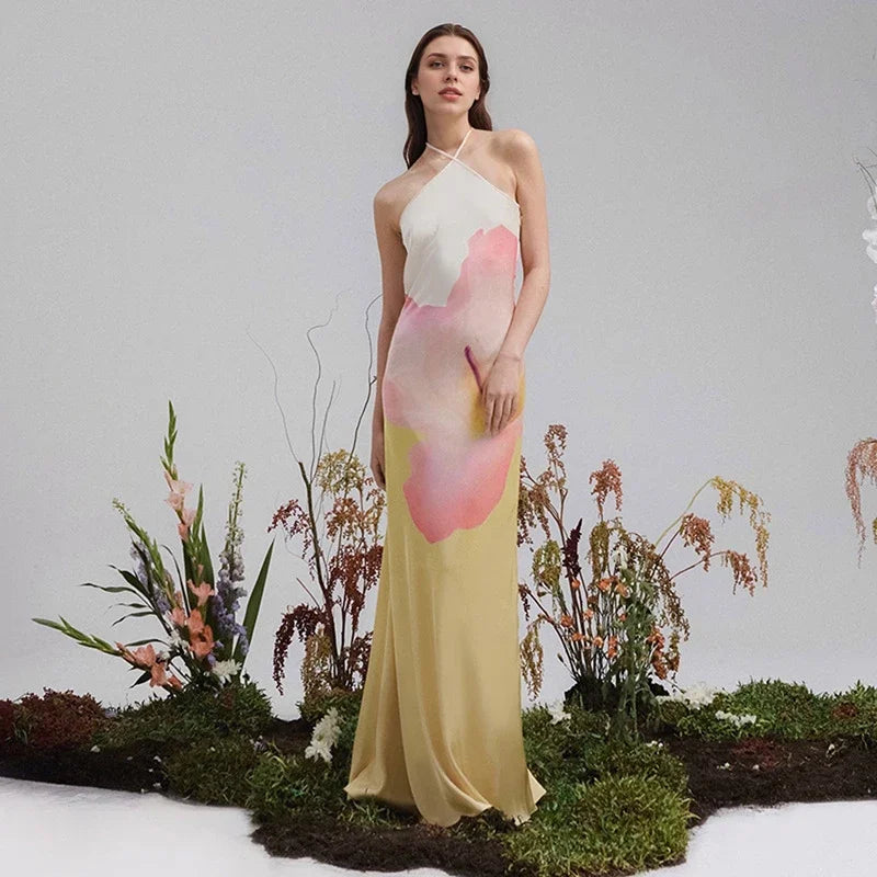 Hannah | Elegant Floral One-Shoulder Maxi Dress 1