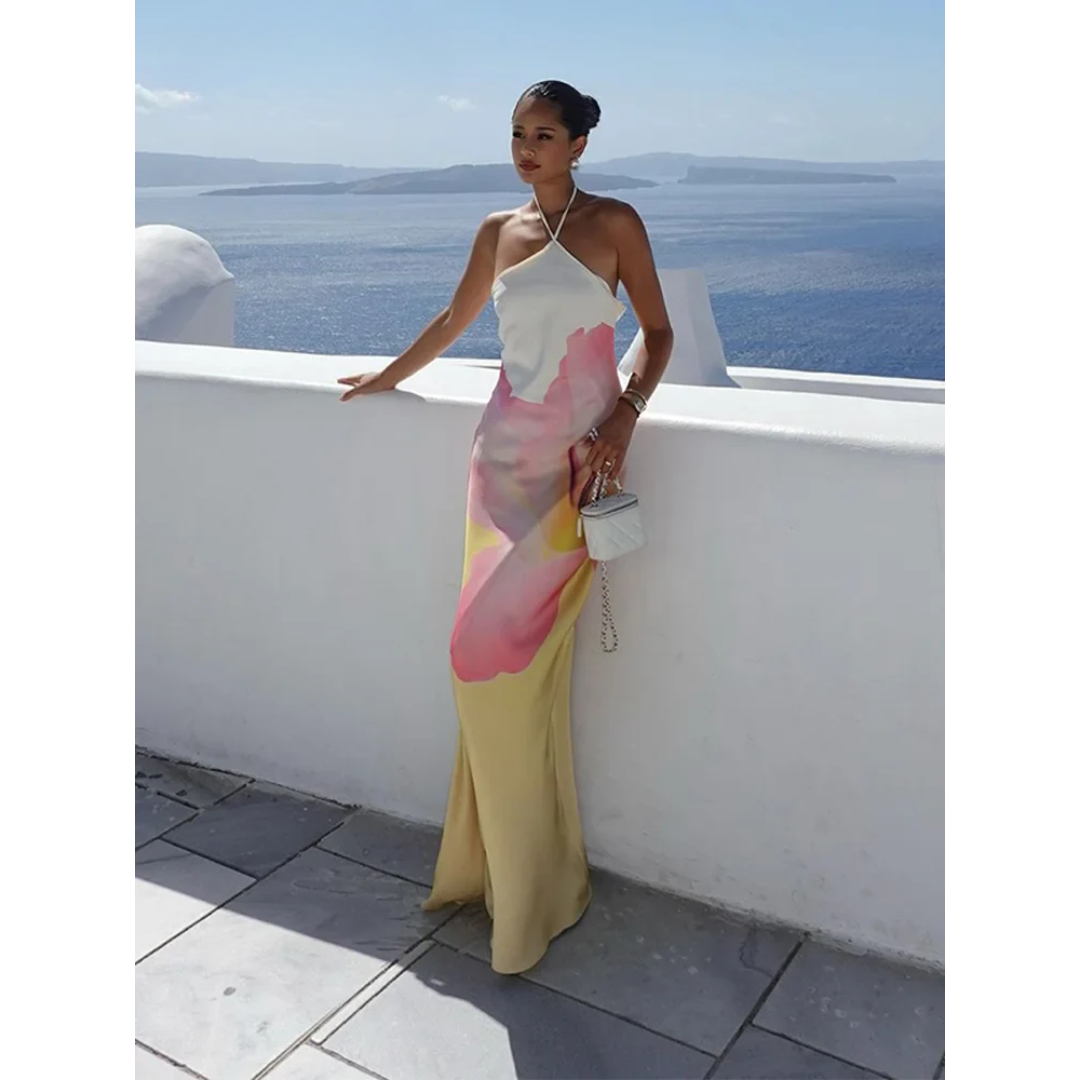 Hannah | Elegant Floral One-Shoulder Maxi Dress 6
