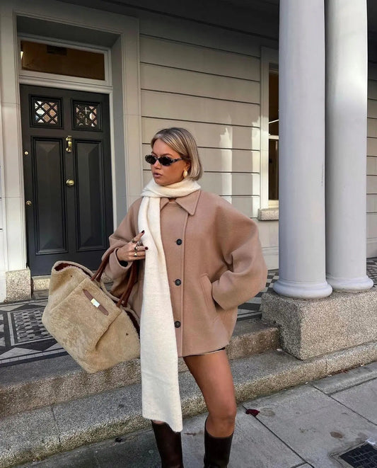 Isabely Short Elegant Coat Jacket 1