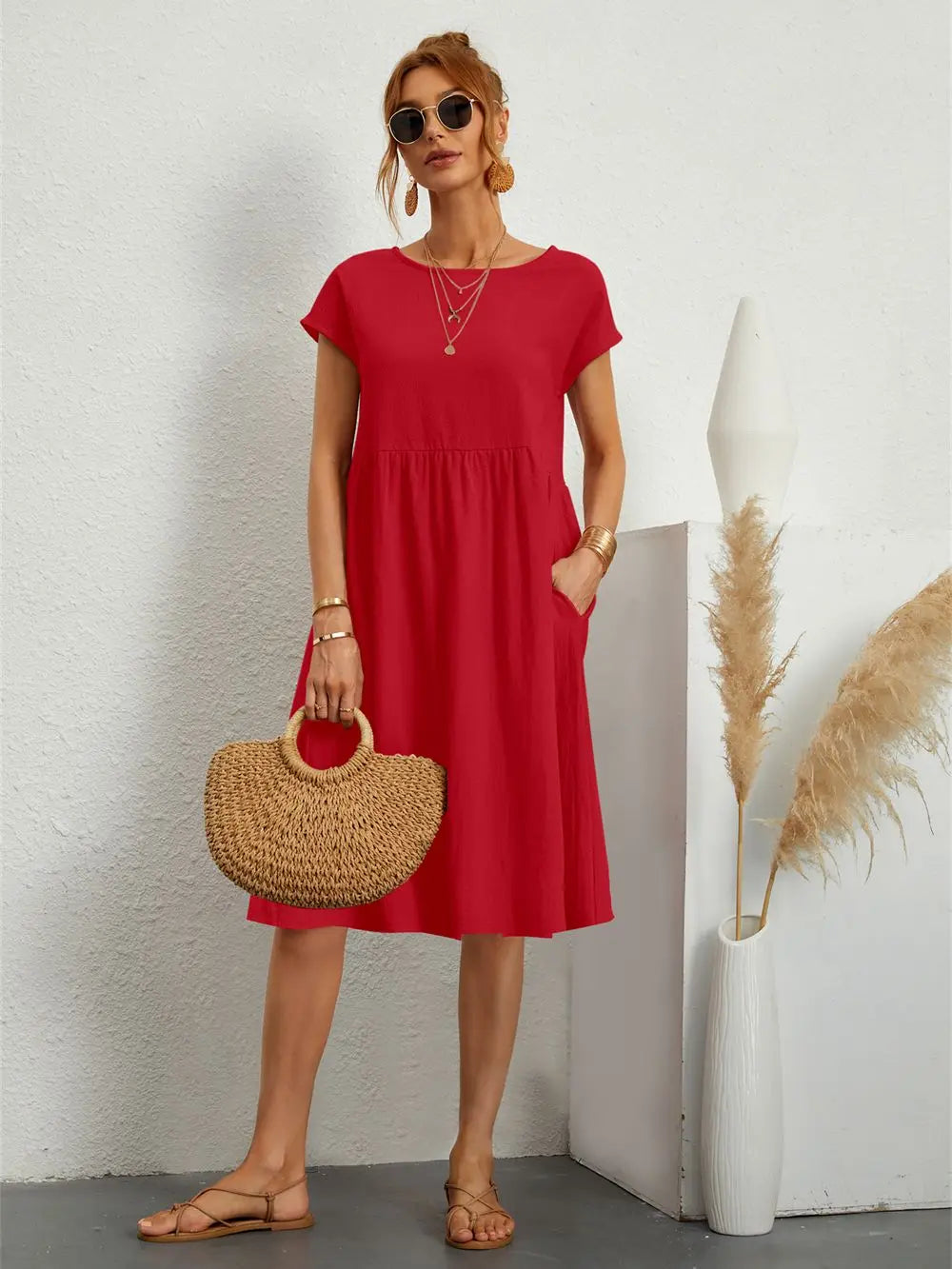 Kiara | Stylish Casual Pocket Dress for Everyday Comfort 0