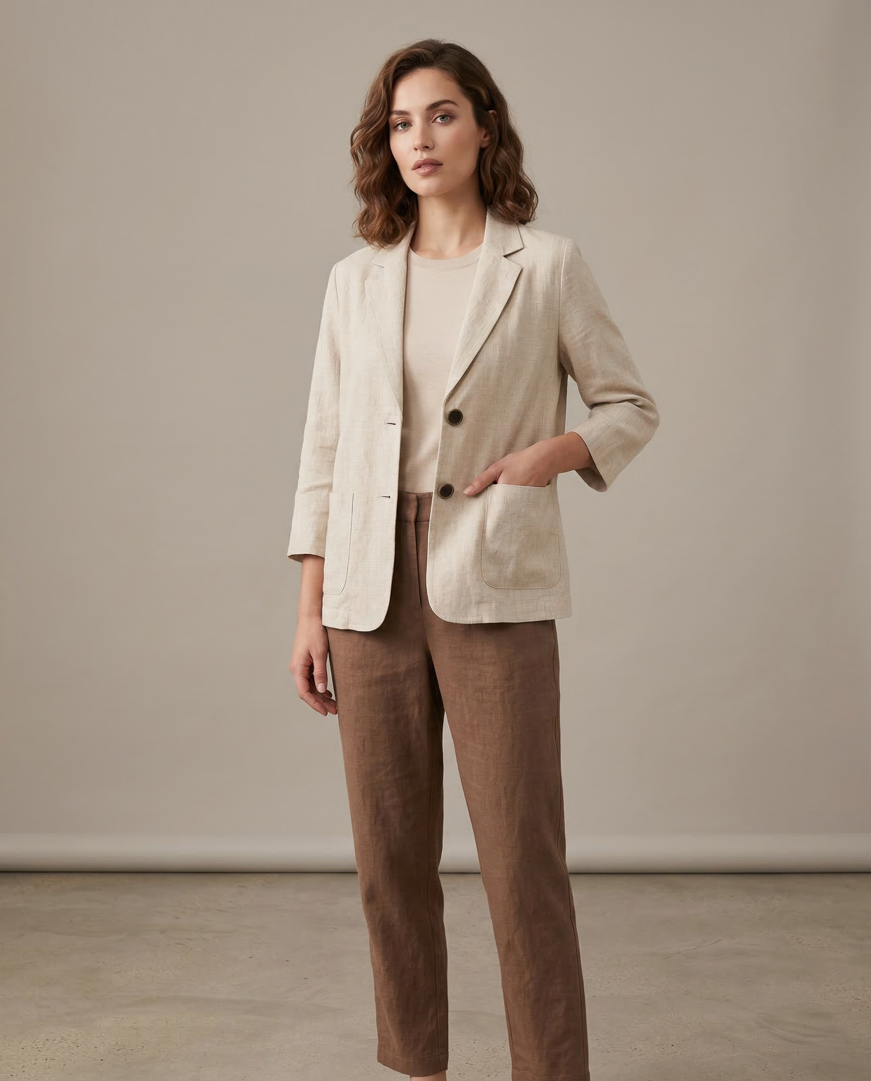 Korean Mens Blazer Jacket – Lightweight Loose Fit for Versatile Styling 4