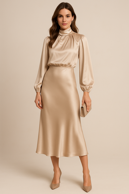 Kriz | High Waist Midi Dress 1