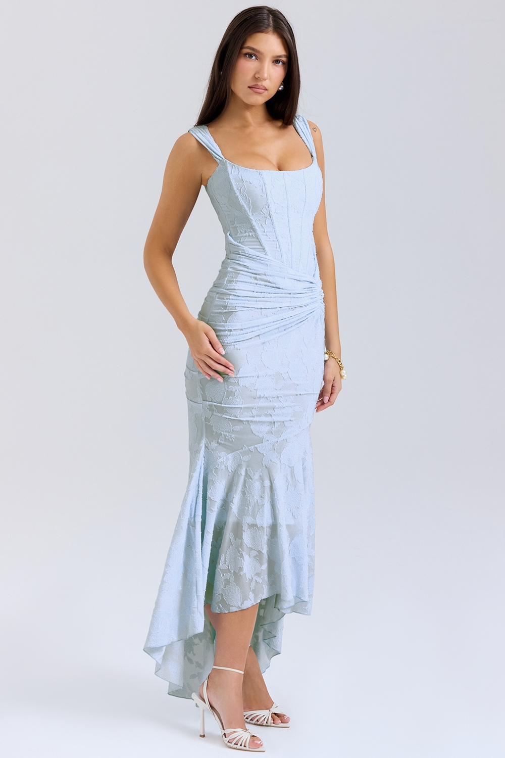 Lace Corset Maxi Dress 4