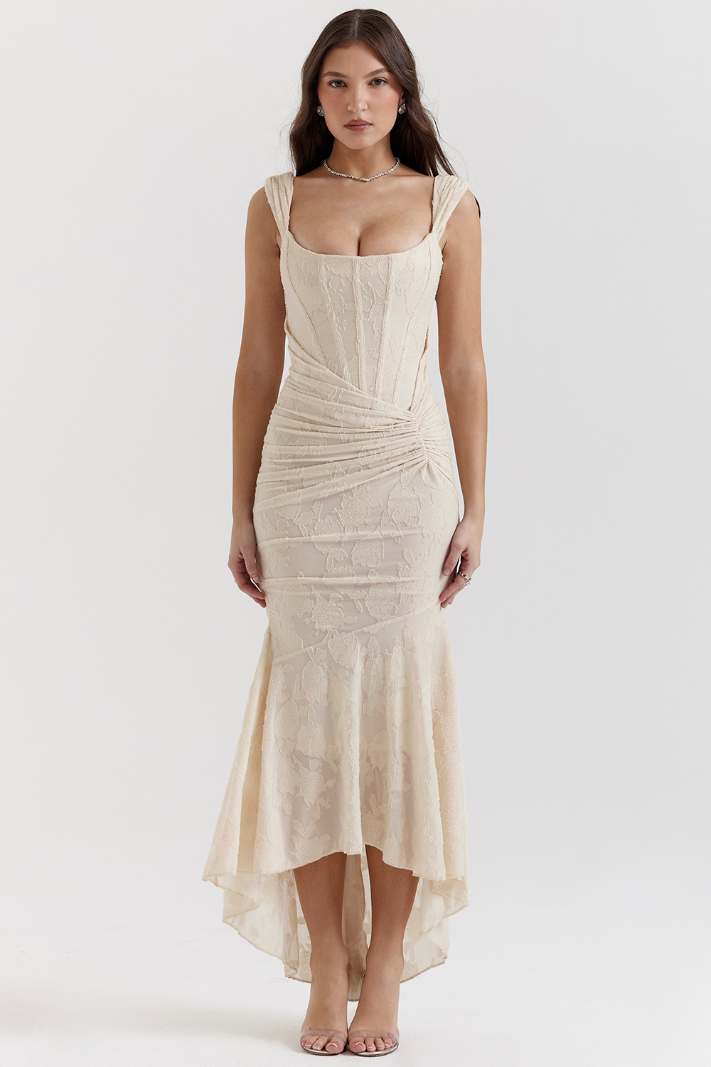 Lace Corset Maxi Dress 8