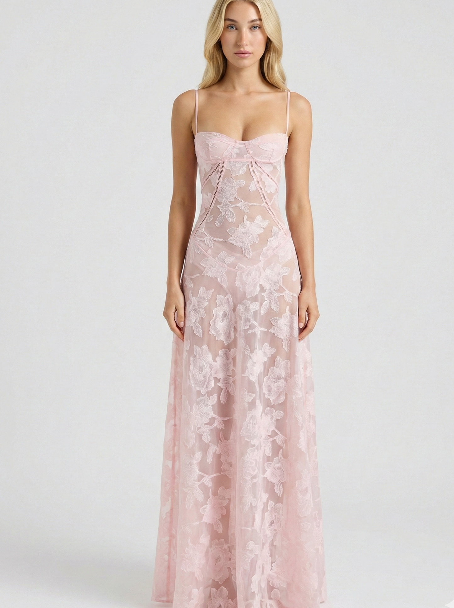 Lace Maxi Dress – Romantic Elegant Occasion Dress for Women 0