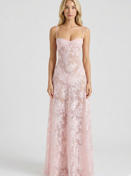 Lace Maxi Dress – Romantic Elegant Occasion Dress for Women 0