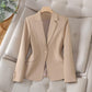 Lapel Collar Slim Fit Blazer for Women 0