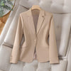 Lapel Collar Slim Fit Blazer for Women 0