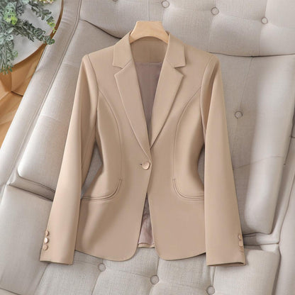 Lapel Collar Slim Fit Blazer for Women 0