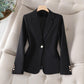 Lapel Collar Slim Fit Blazer for Women 1