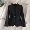 Lapel Collar Slim Fit Blazer for Women 1